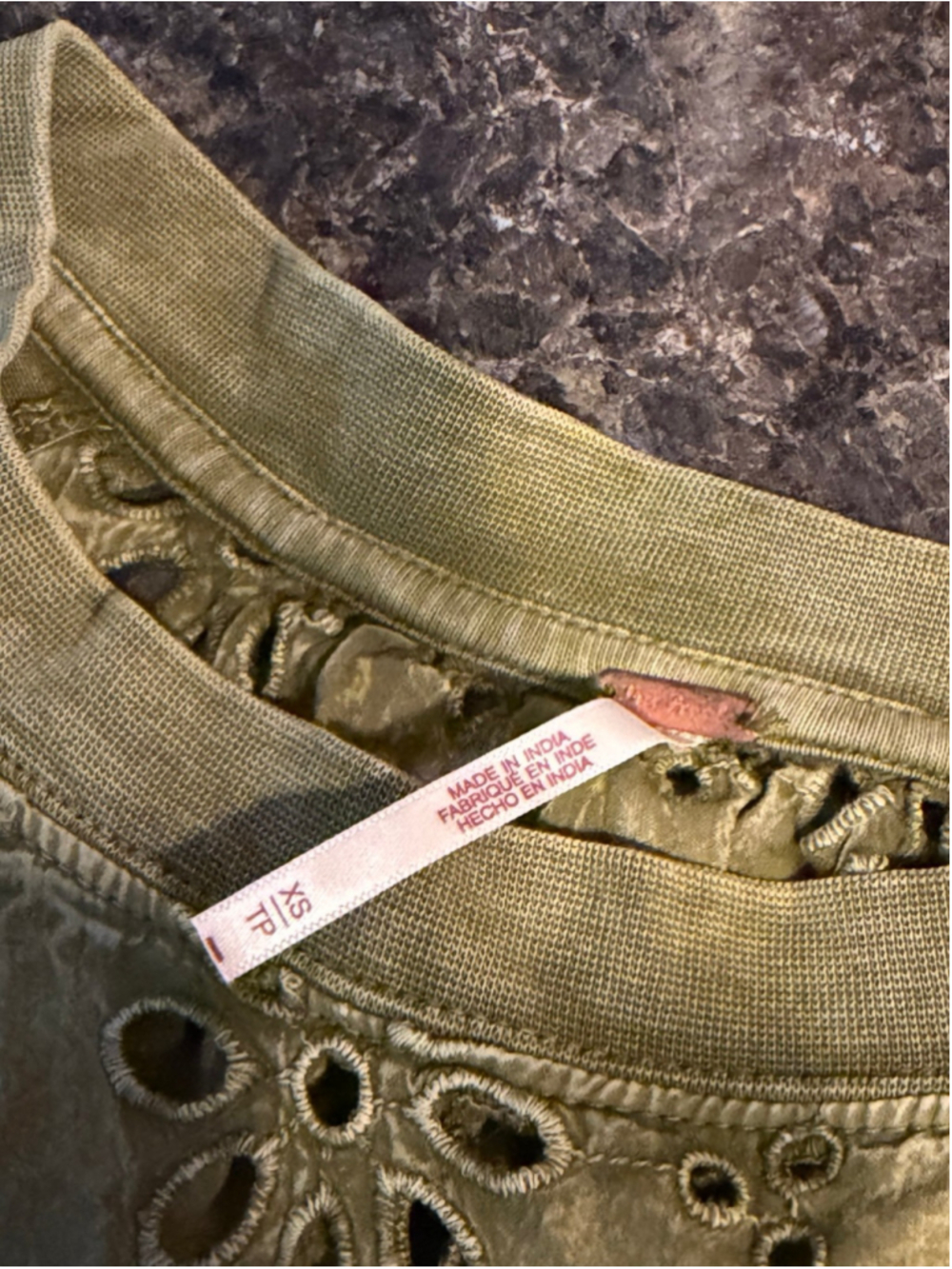 Free People Sadler Mini Dress Olive Green - Picture 5 of 7